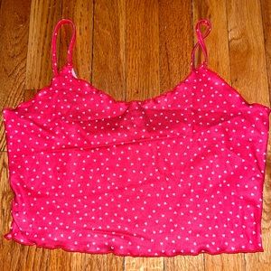 Shein heart printed tank top